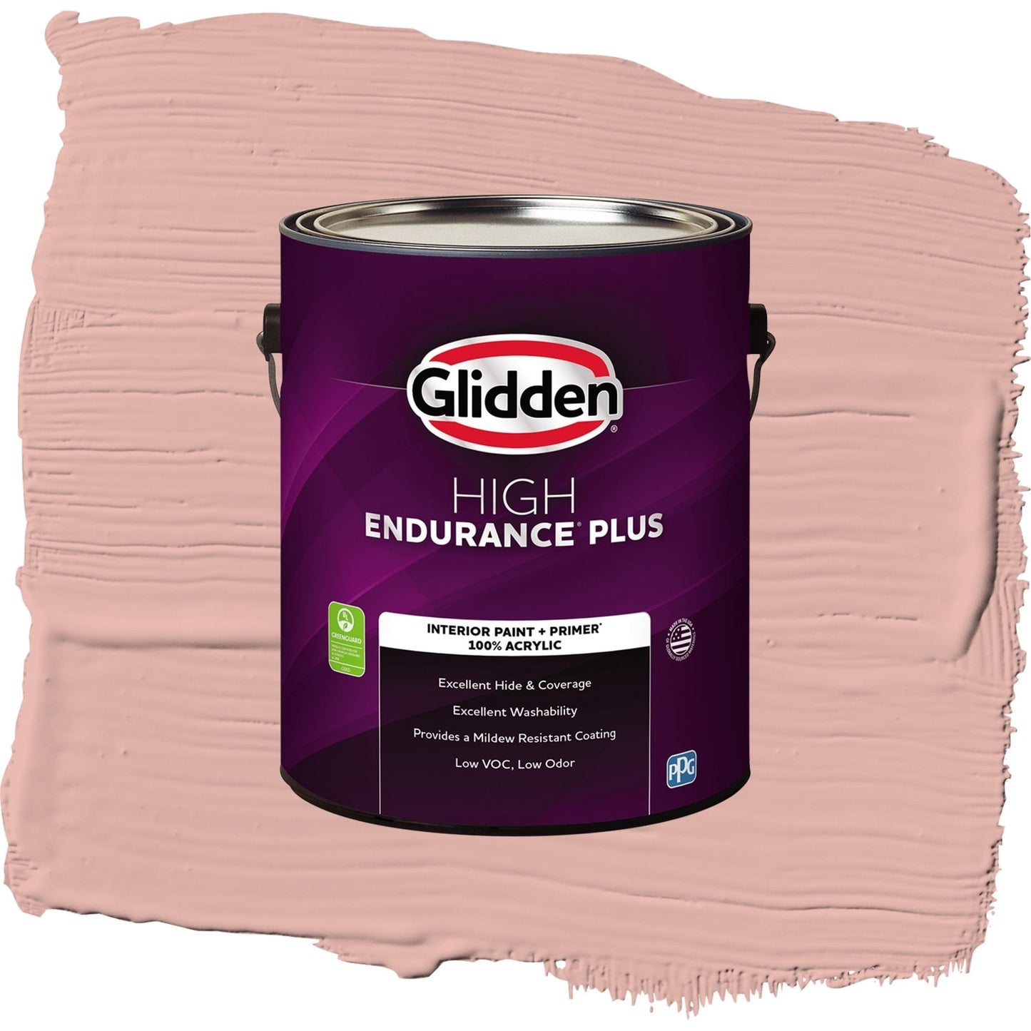 Glidden HEP Mesa Pink / Orange, Eggshell Interior Paint with Primer, 1 Gallon