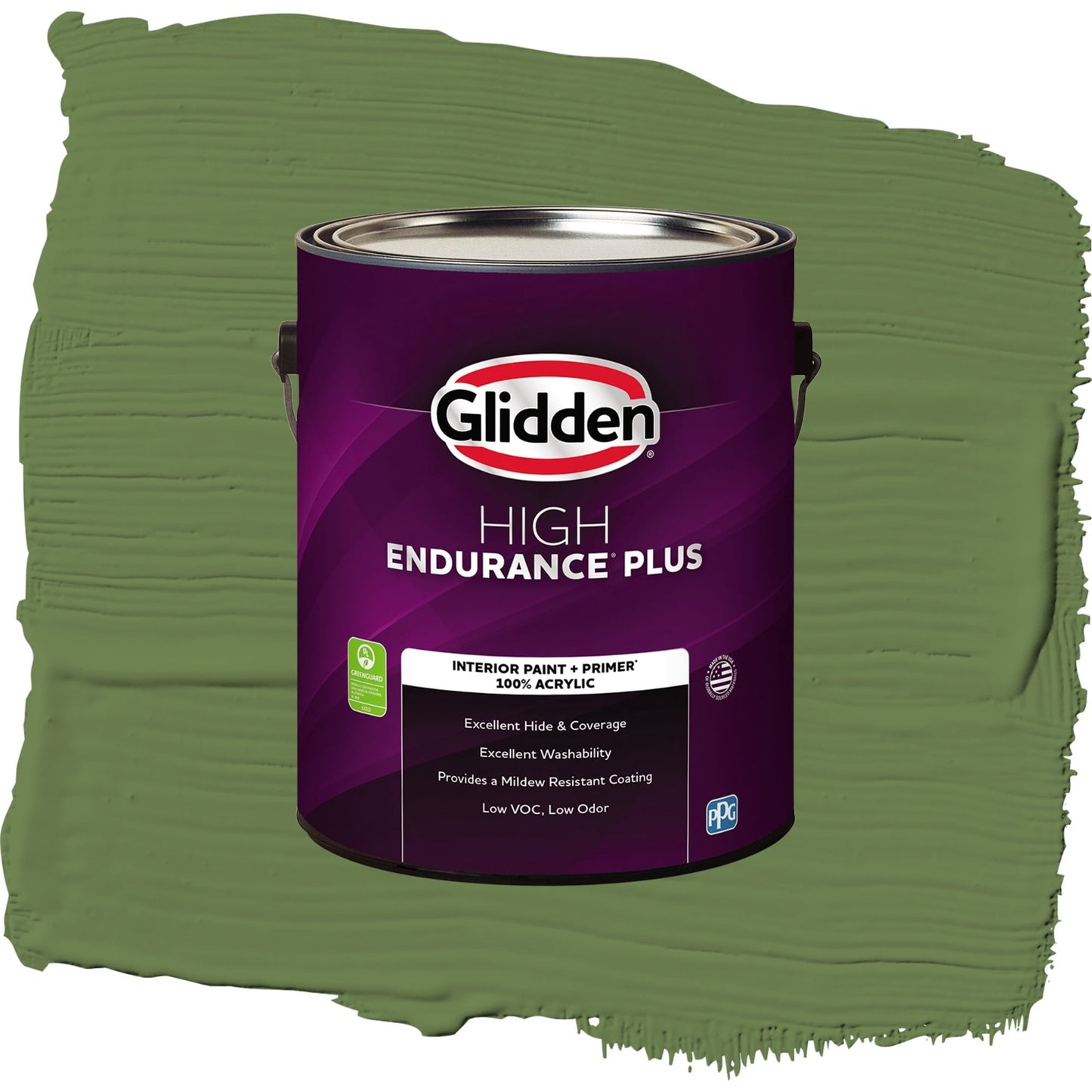 Glidden HEP Mint Leaves / Green, Eggshell Interior Paint with Primer, 1 Gallon