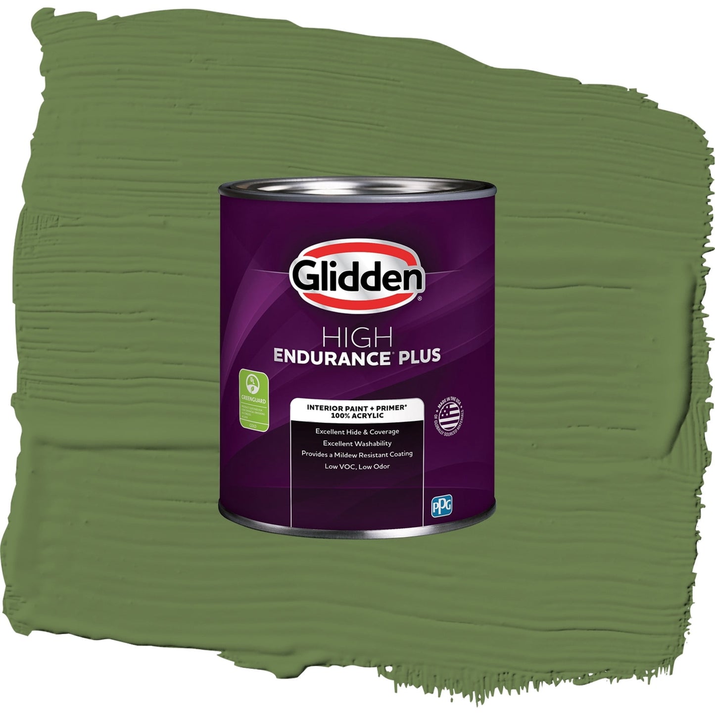 Glidden HEP Mint Leaves / Green, Eggshell Interior Paint with Primer, 1 Quart