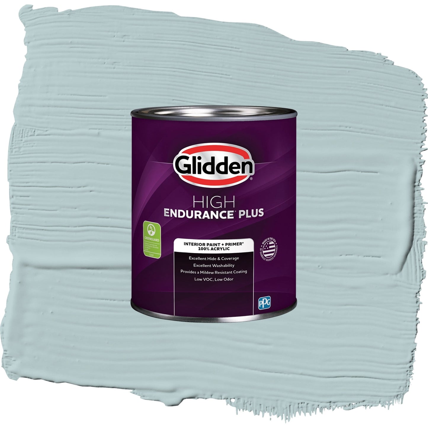 Glidden HEP Misty Surf / Blue, Eggshell Interior Paint with Primer, 1 Quart