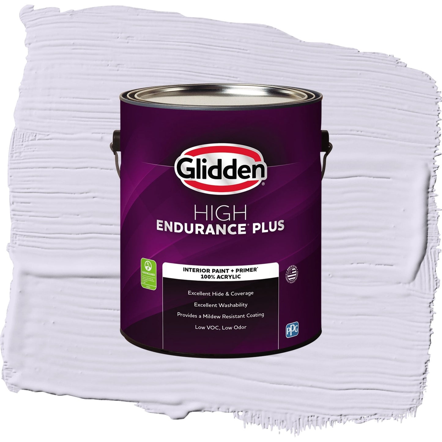 Glidden HEP Misty Violet / Purple, Eggshell Interior Paint with Primer, 1 Gallon