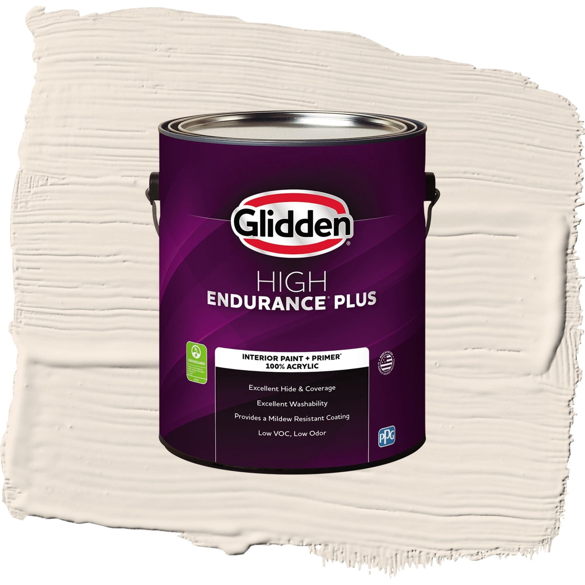 Glidden HEP Moroccan Moonlight / Beige, Flat Interior Paint with Primer, 1 Gallon