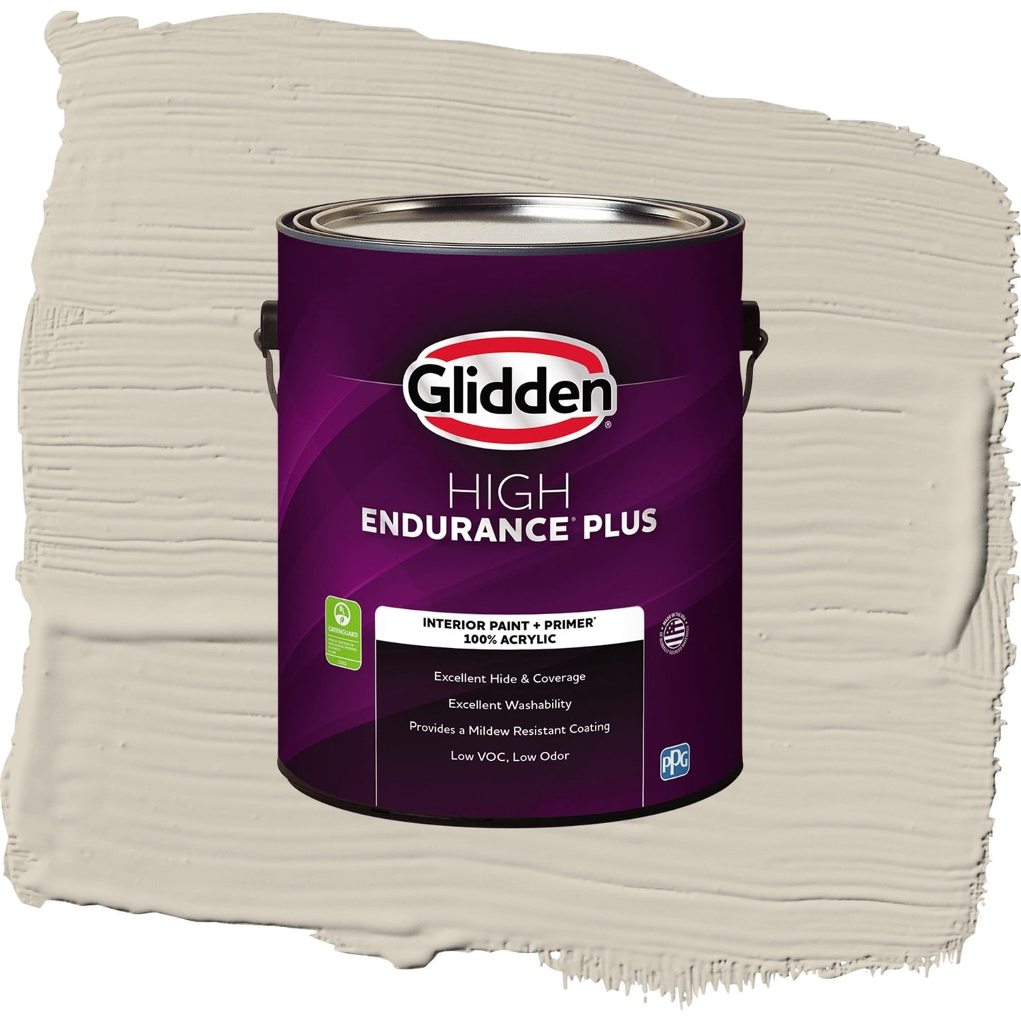 Glidden HEP Moth Gray / Grey, Eggshell Interior Paint with Primer, 1 Gallon