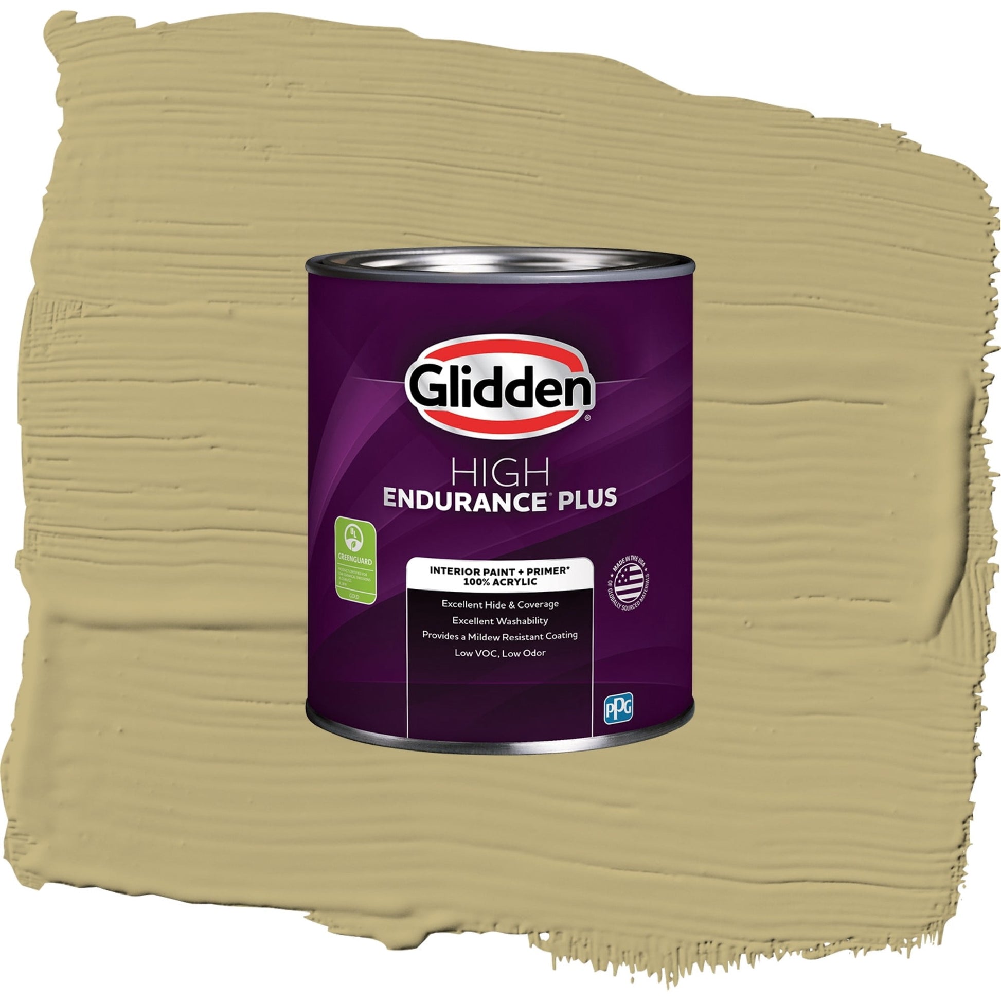 Glidden HEP Nettle / Green, Semi-Gloss Interior Paint with Primer, 1 Quart
