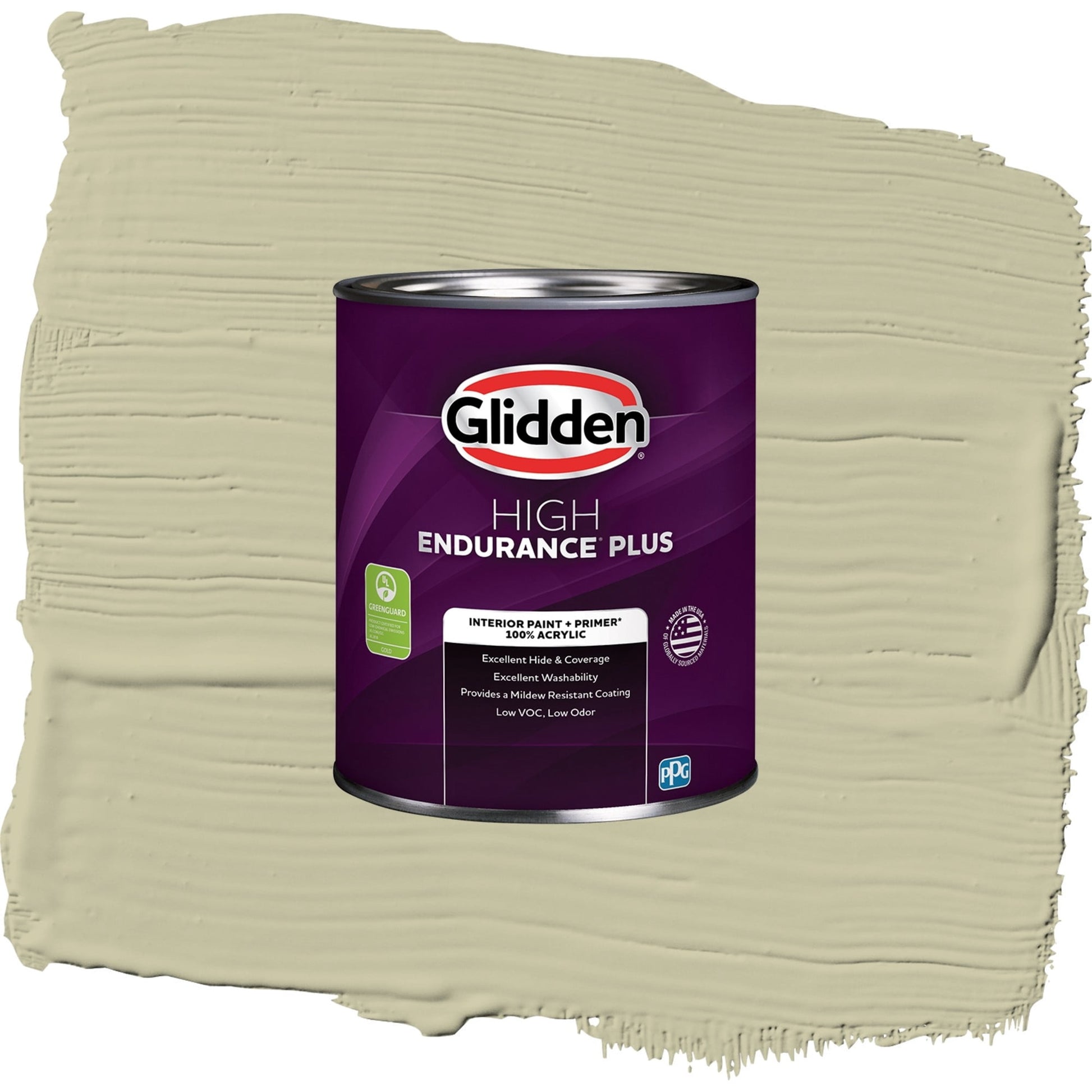 Glidden HEP Northern Landscape / Green, Eggshell Interior Paint with Primer, 1 Quart
