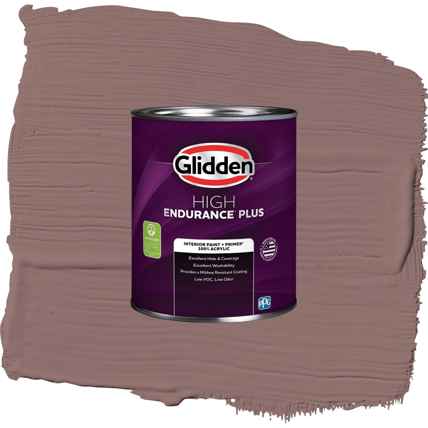 Glidden HEP Oakwood Brown / Red, Semi-Gloss Interior Paint with Primer, 1 Quart