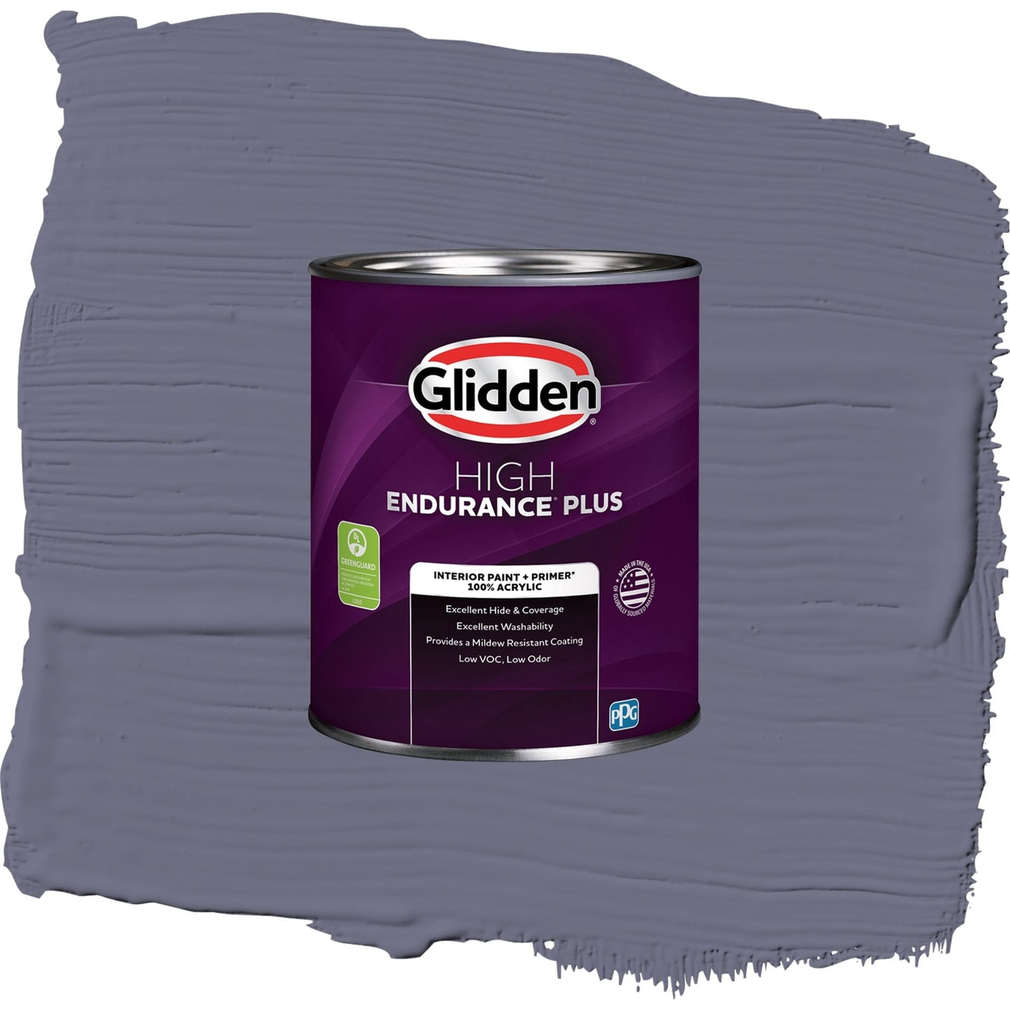 Glidden HEP Old Mill Blue / Purple, Eggshell Interior Paint with Primer, 1 Quart
