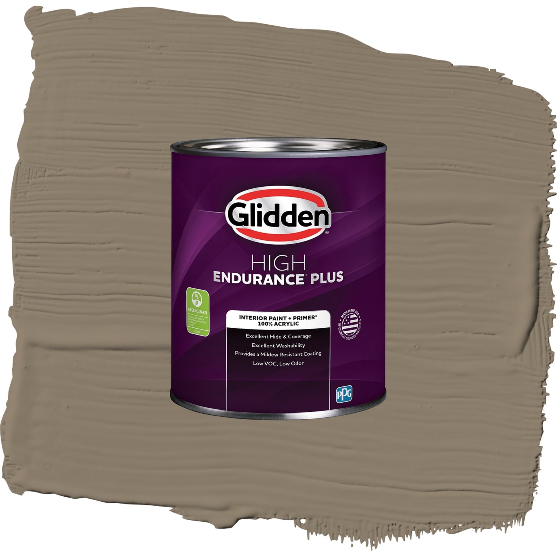 Glidden HEP Patches / Gray, Semi-Gloss Interior Paint with Primer, 1 Quart