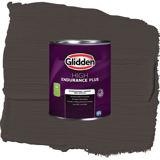 Glidden HEP Phantom Mist / Brown, Semi-Gloss Interior Paint with Primer, 1 Quart