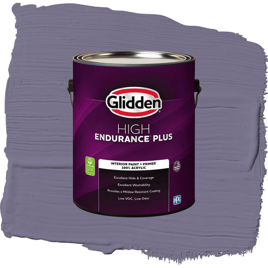 Glidden HEP Plum Shade / Purple, Eggshell Interior Paint with Primer, 1 Gallon