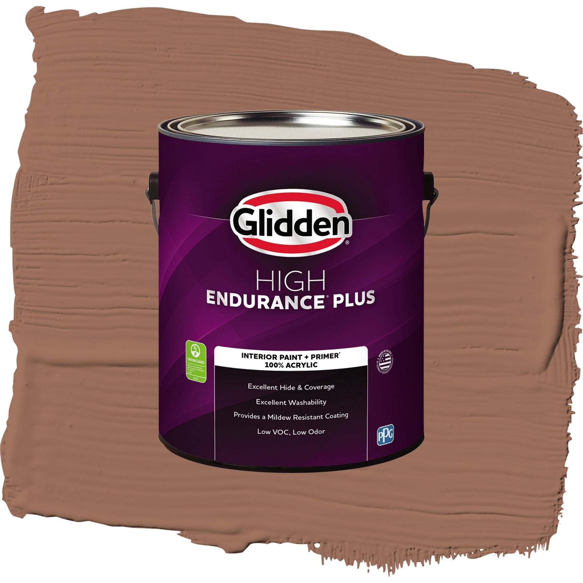 Glidden HEP Prairie Fire / Beige, Flat Interior Paint with Primer, 1 Gallon