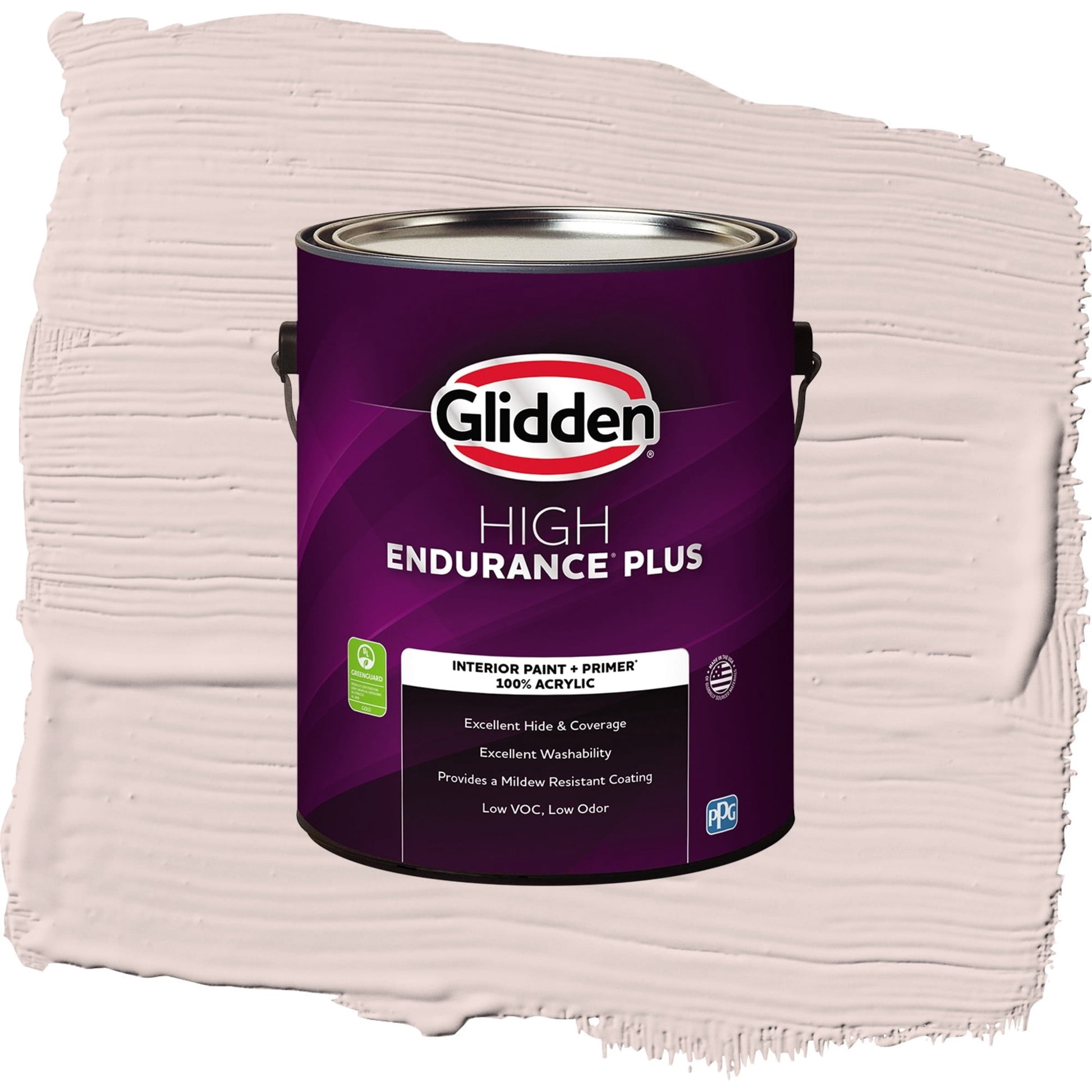 Glidden HEP Romeo / Pink, Eggshell Interior Paint with Primer, 1 Gallon