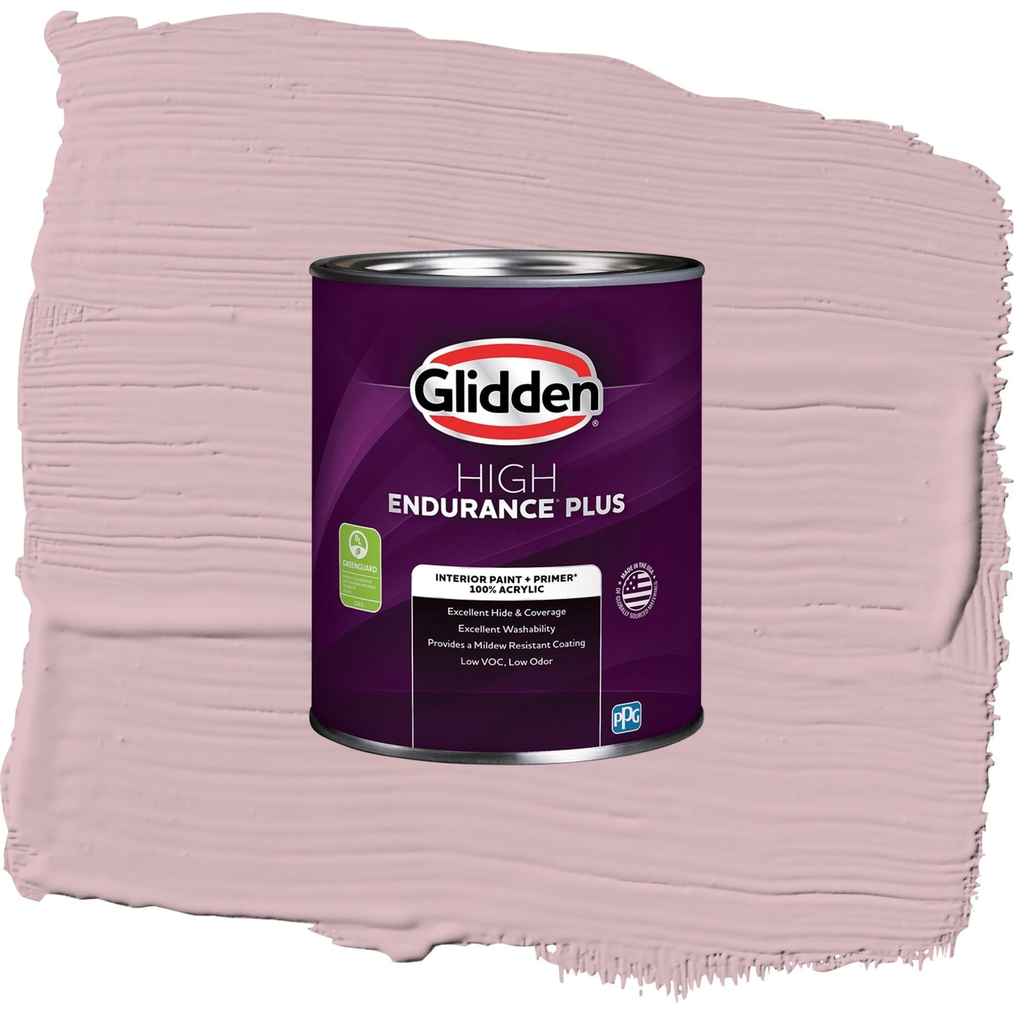 Glidden HEP Rose Stain / Pink, Semi-Gloss Interior Paint with Primer, 1 Quart