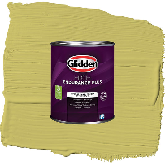 Glidden HEP Secret Safari / Green, Eggshell Interior Paint with Primer, 1 Quart