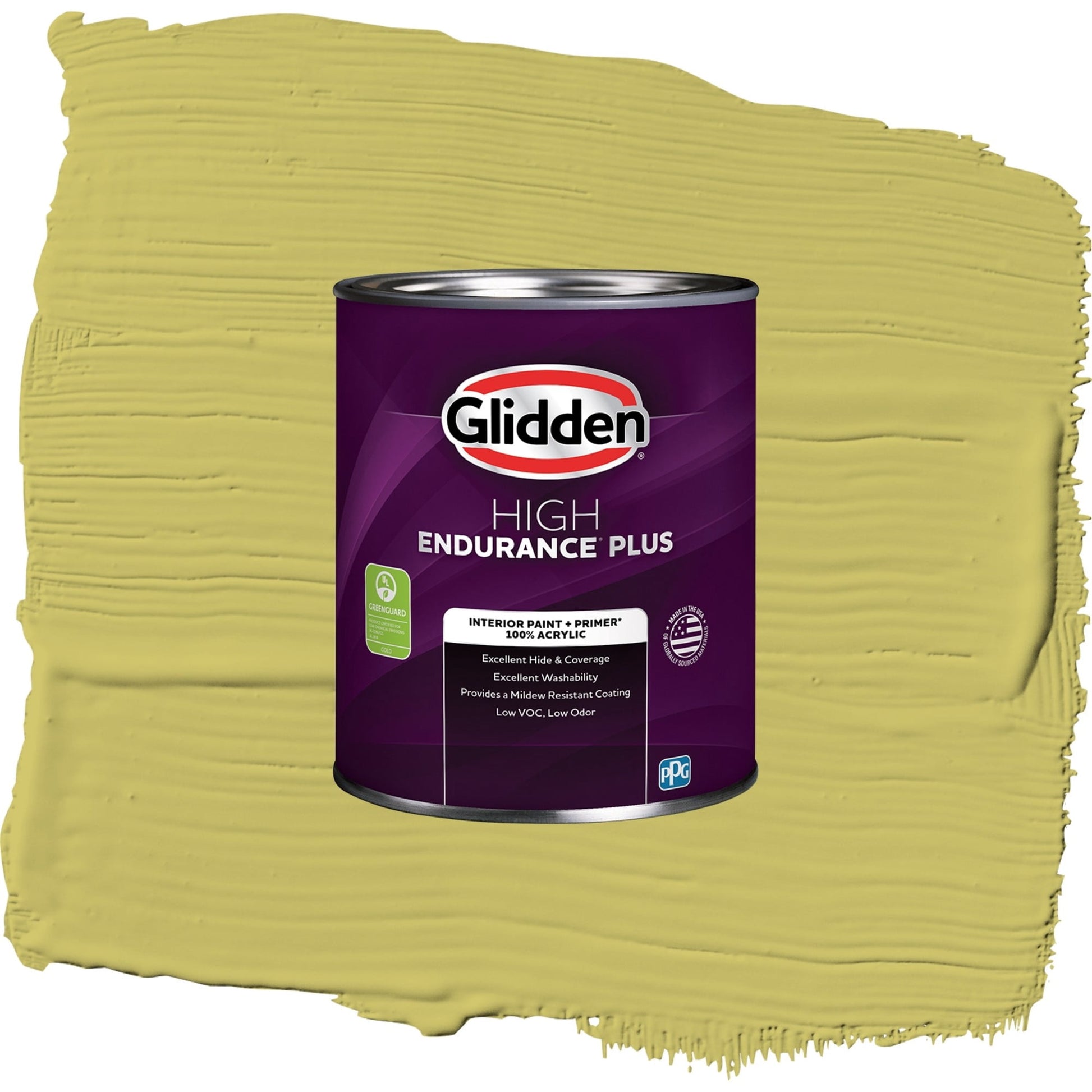 Glidden HEP Secret Safari / Green, Semi-Gloss Interior Paint with Primer, 1 Quart