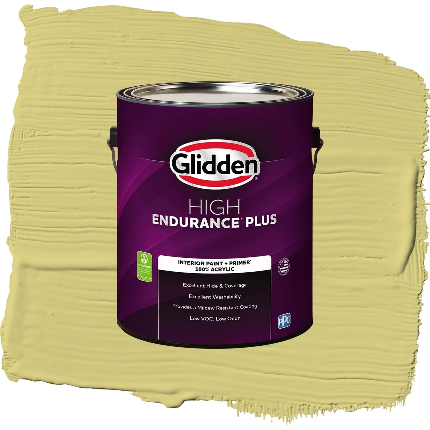 Glidden HEP Serene Scene / Green, Semi-Gloss Interior Paint with Primer, 1 Gallon