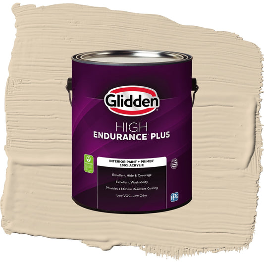 Glidden HEP Seriously Sand / Beige, Semi-Gloss Interior Paint with Primer, 1 Gallon