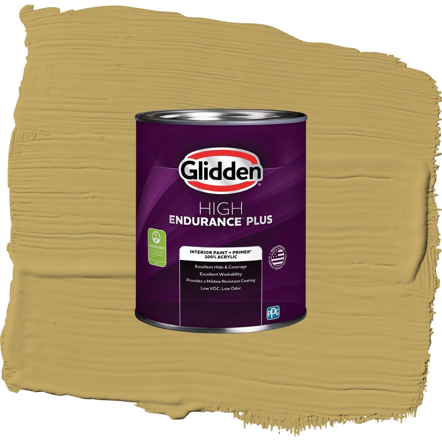 Glidden HEP Shutter Bug / Yellow, Semi-Gloss Interior Paint with Primer, 1 Quart