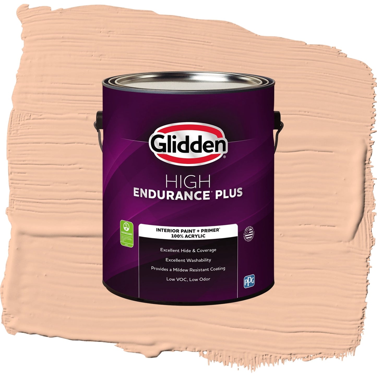 Glidden HEP Siesta / Orange, Semi-Gloss Interior Paint with Primer, 1 Gallon