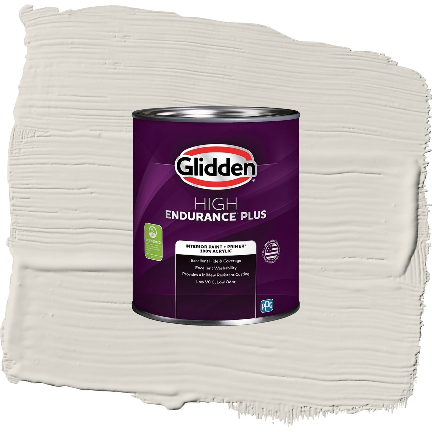 Glidden HEP Silent Smoke / Beige, Eggshell Interior Paint with Primer, 1 Quart