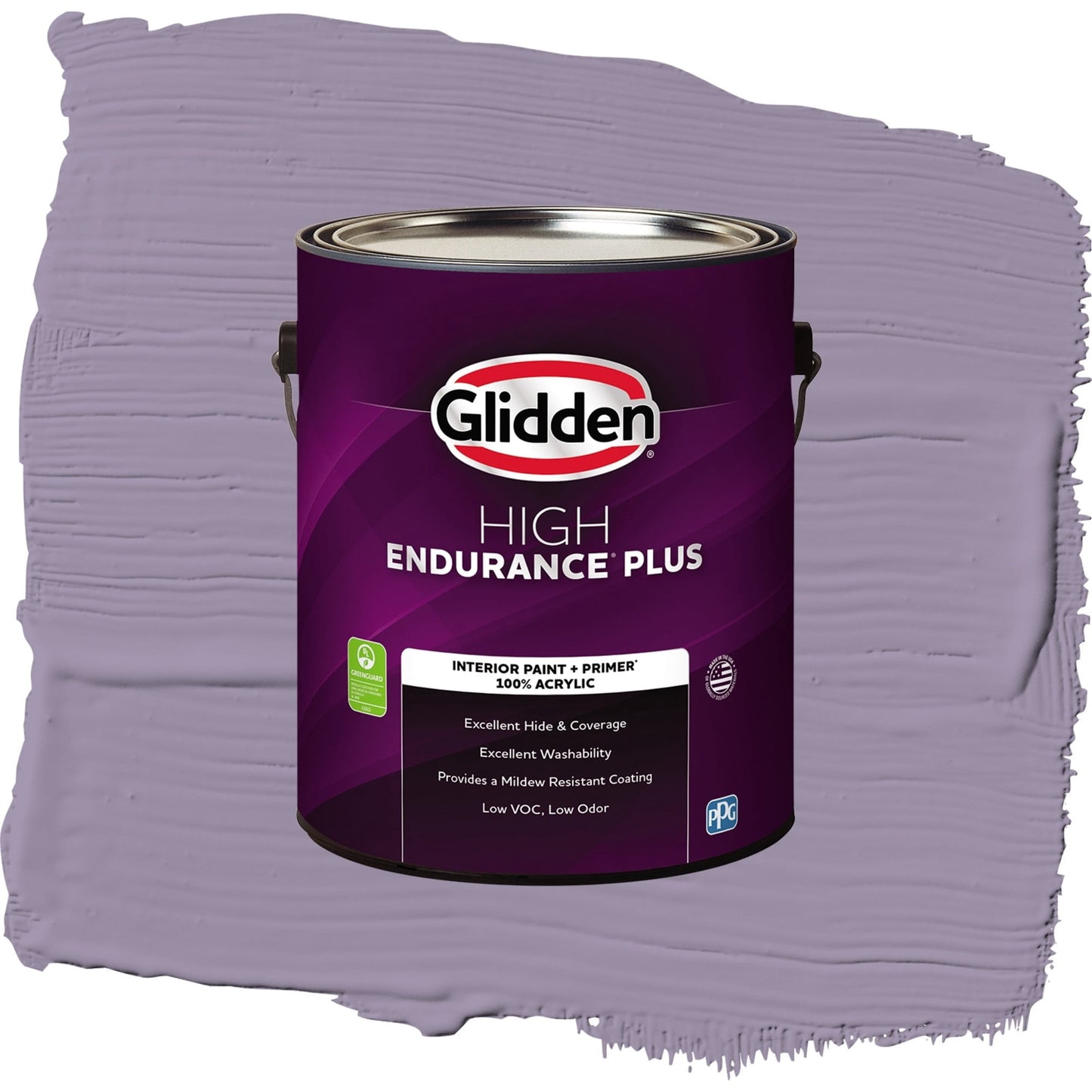 Glidden HEP Smoky Grape / Purple, Flat Interior Paint with Primer, 1 Gallon