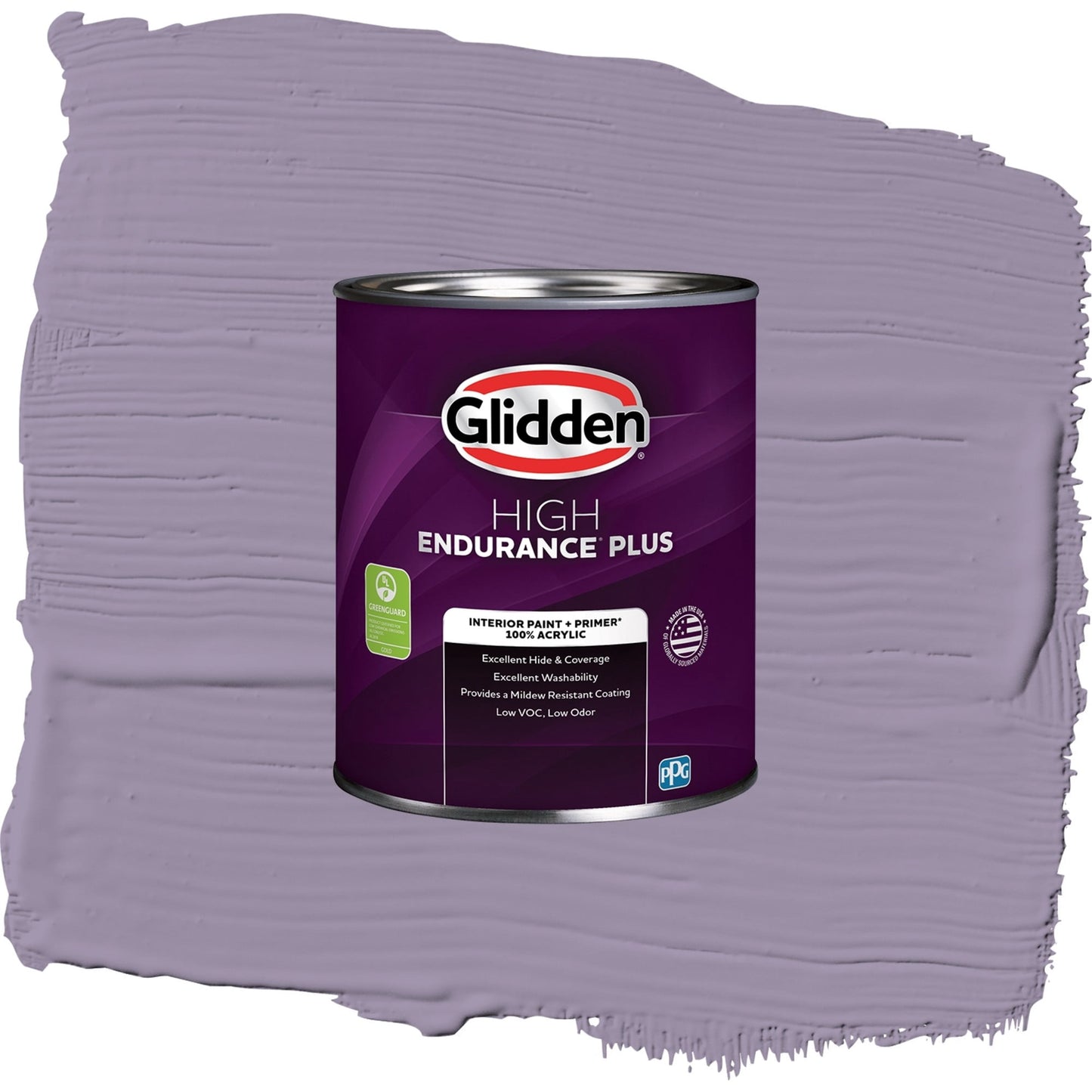 Glidden HEP Smoky Grape / Purple, Semi-Gloss Interior Paint with Primer, 1 Quart