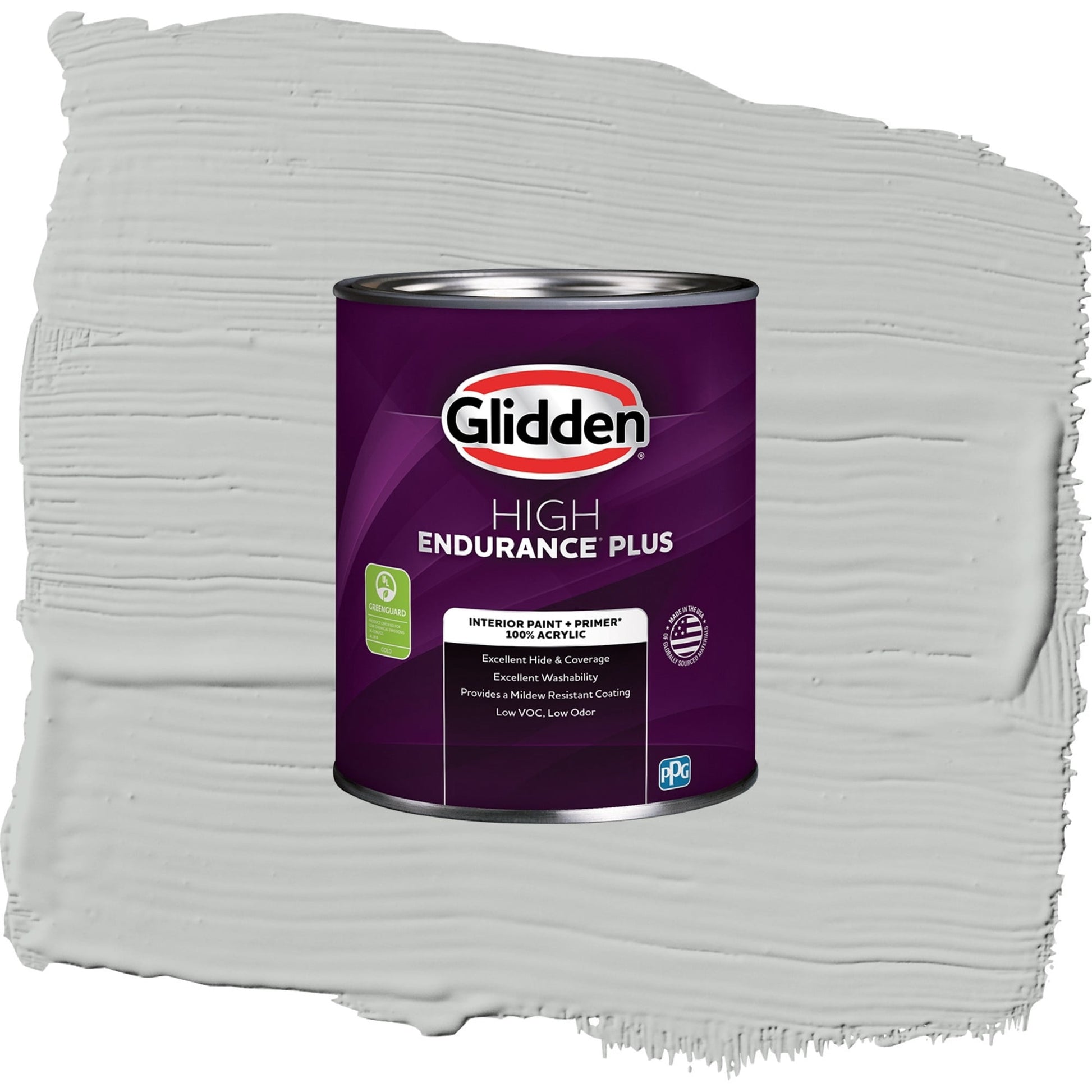 Glidden HEP Solitary State / Gray, Semi-Gloss Interior Paint with Primer, 1 Quart