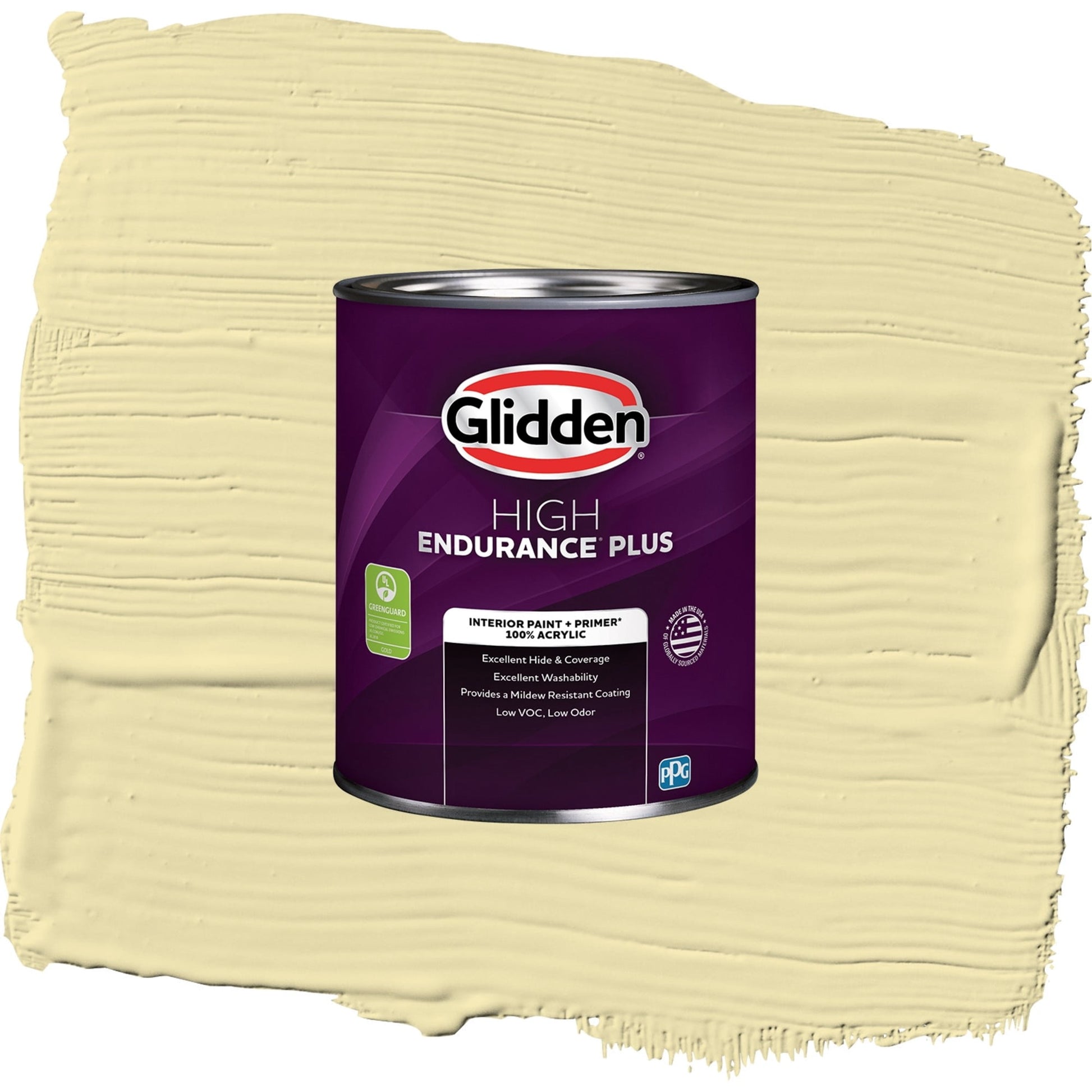 Glidden HEP Star Bright / Green, Semi-Gloss Interior Paint with Primer, 1 Quart