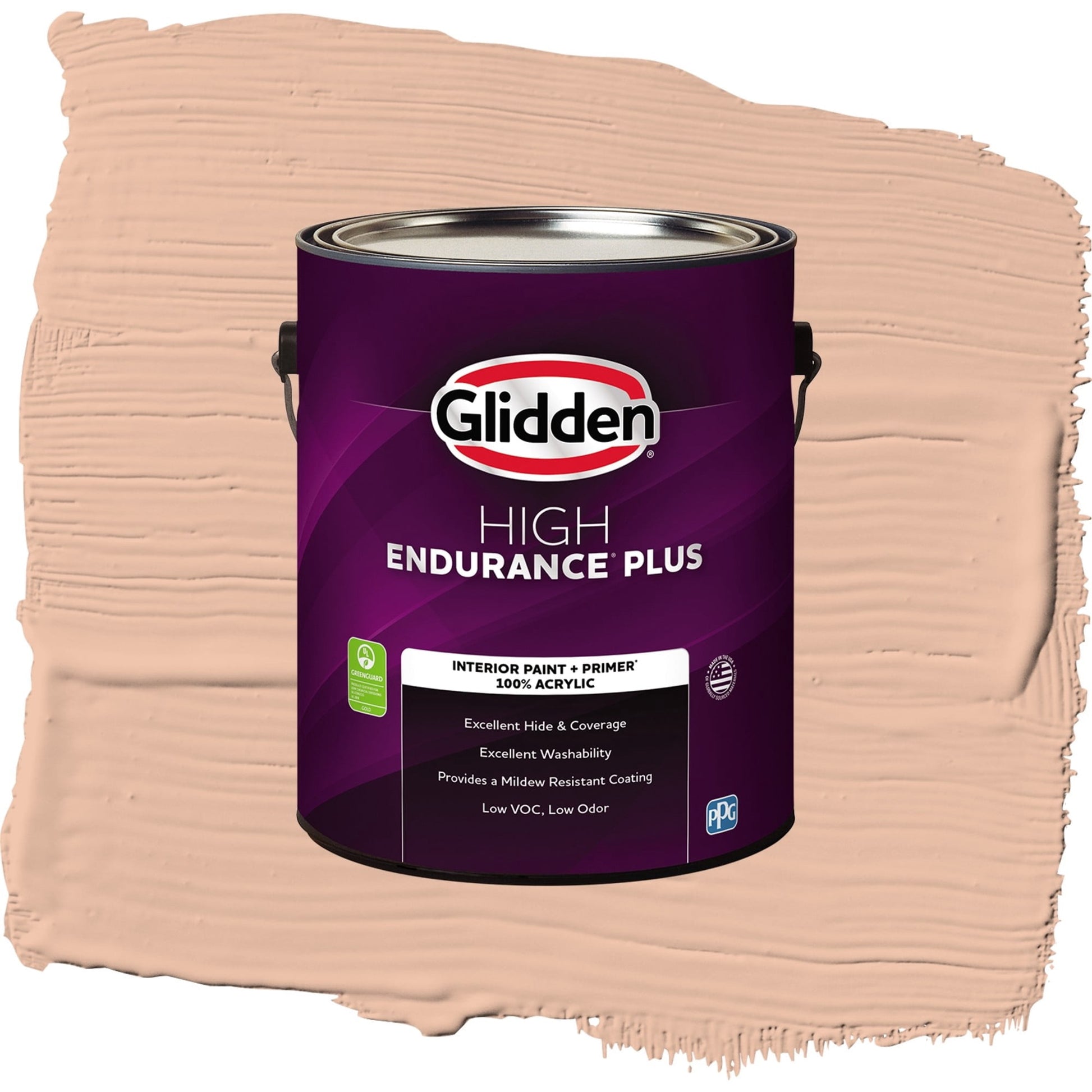 Glidden HEP Starfish / Orange, Flat Interior Paint with Primer, 1 Gallon