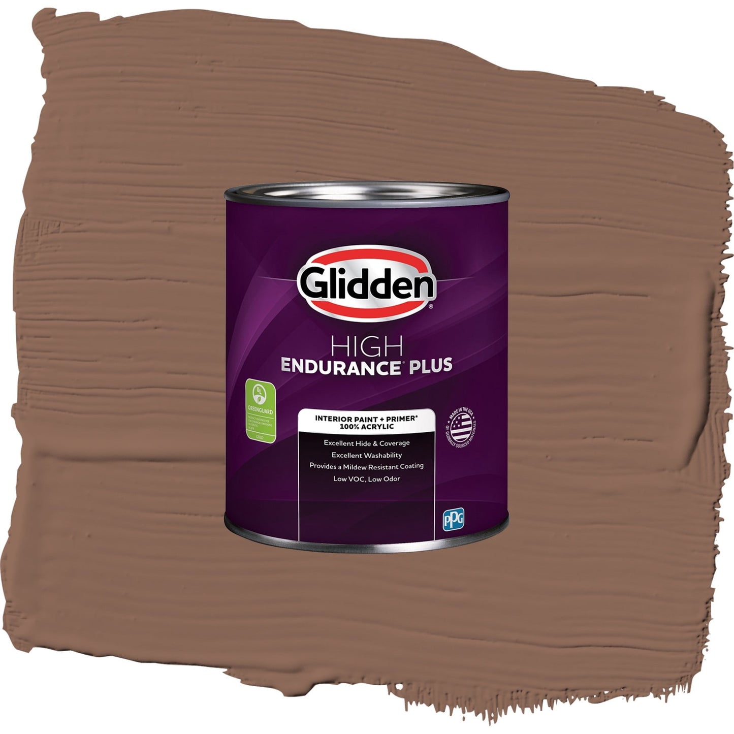 Glidden HEP Suede Leather / Beige, Semi-Gloss Interior Paint with Primer, 1 Quart