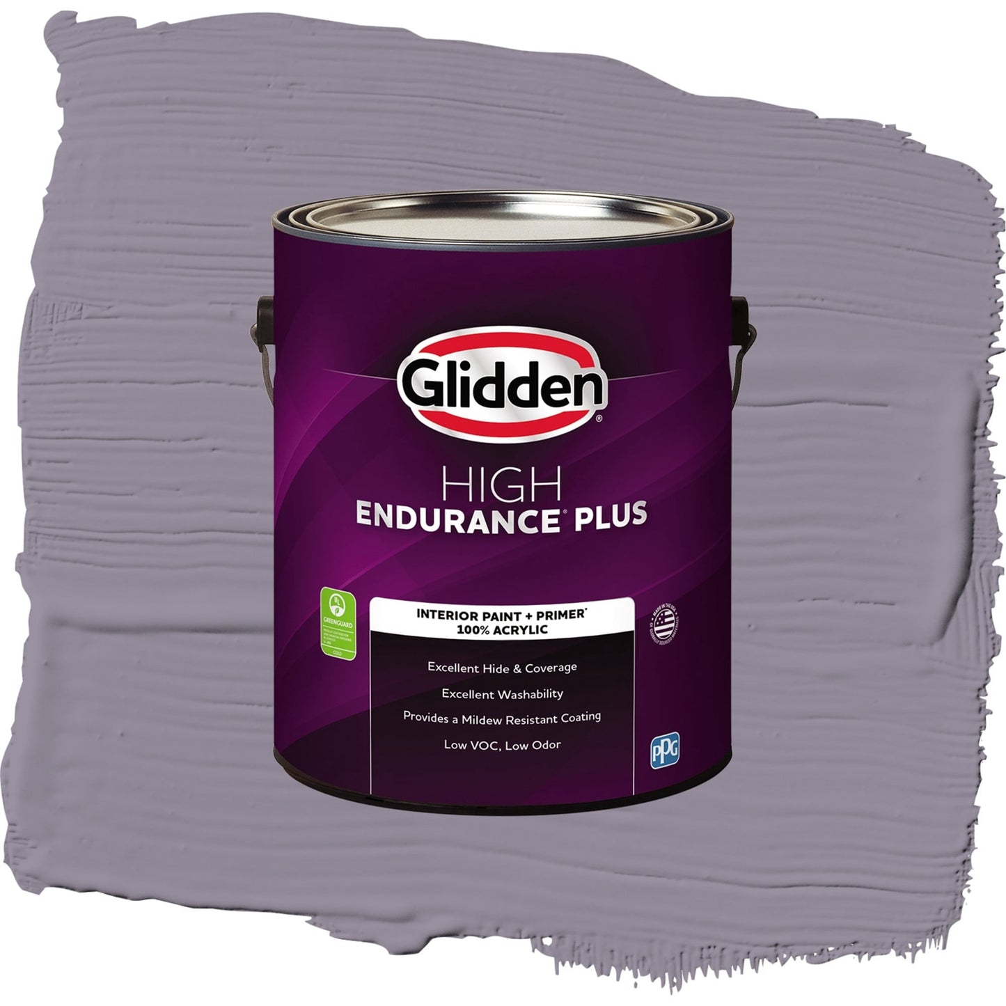Glidden HEP Tin Lizzie / Purple, Eggshell Interior Paint with Primer, 1 Gallon
