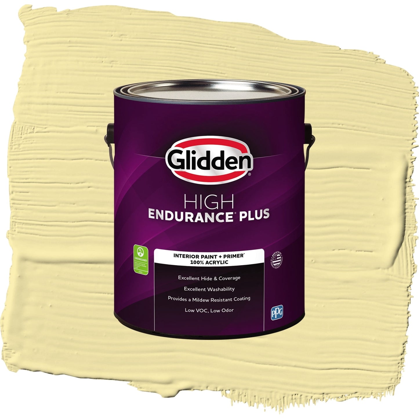 Glidden HEP Turning Oakleaf / Yellow, Flat Interior Paint with Primer, 1 Gallon