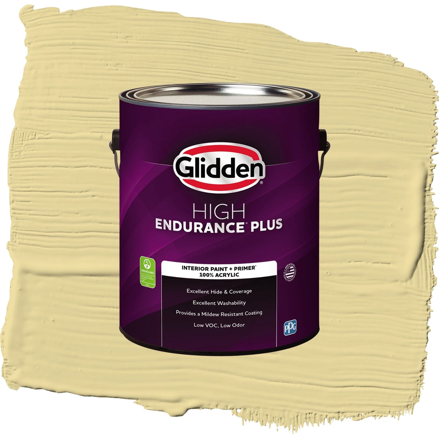 Glidden HEP Twinkle Toes / Green, Flat Interior Paint with Primer, 1 Gallon