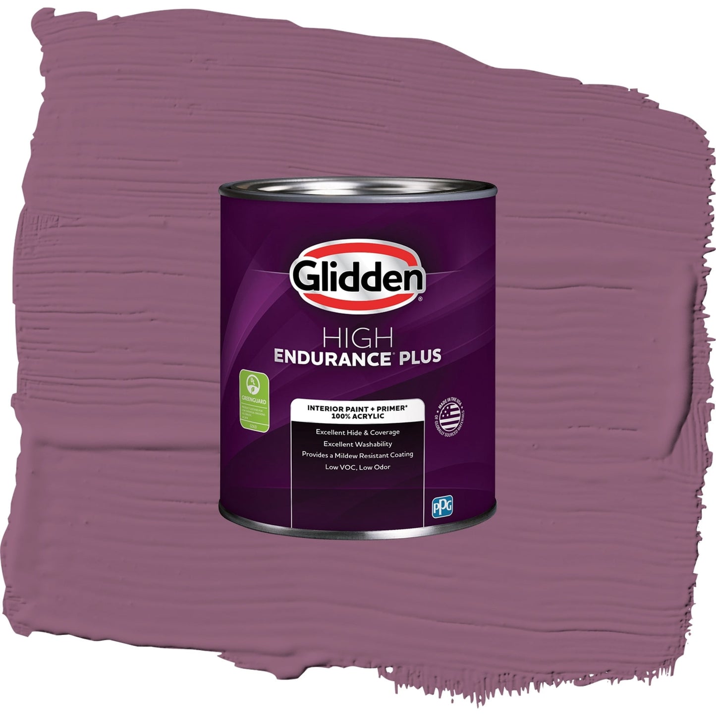Glidden HEP Victorian Plum / Purple, Semi-Gloss Interior Paint with Primer, 1 Quart