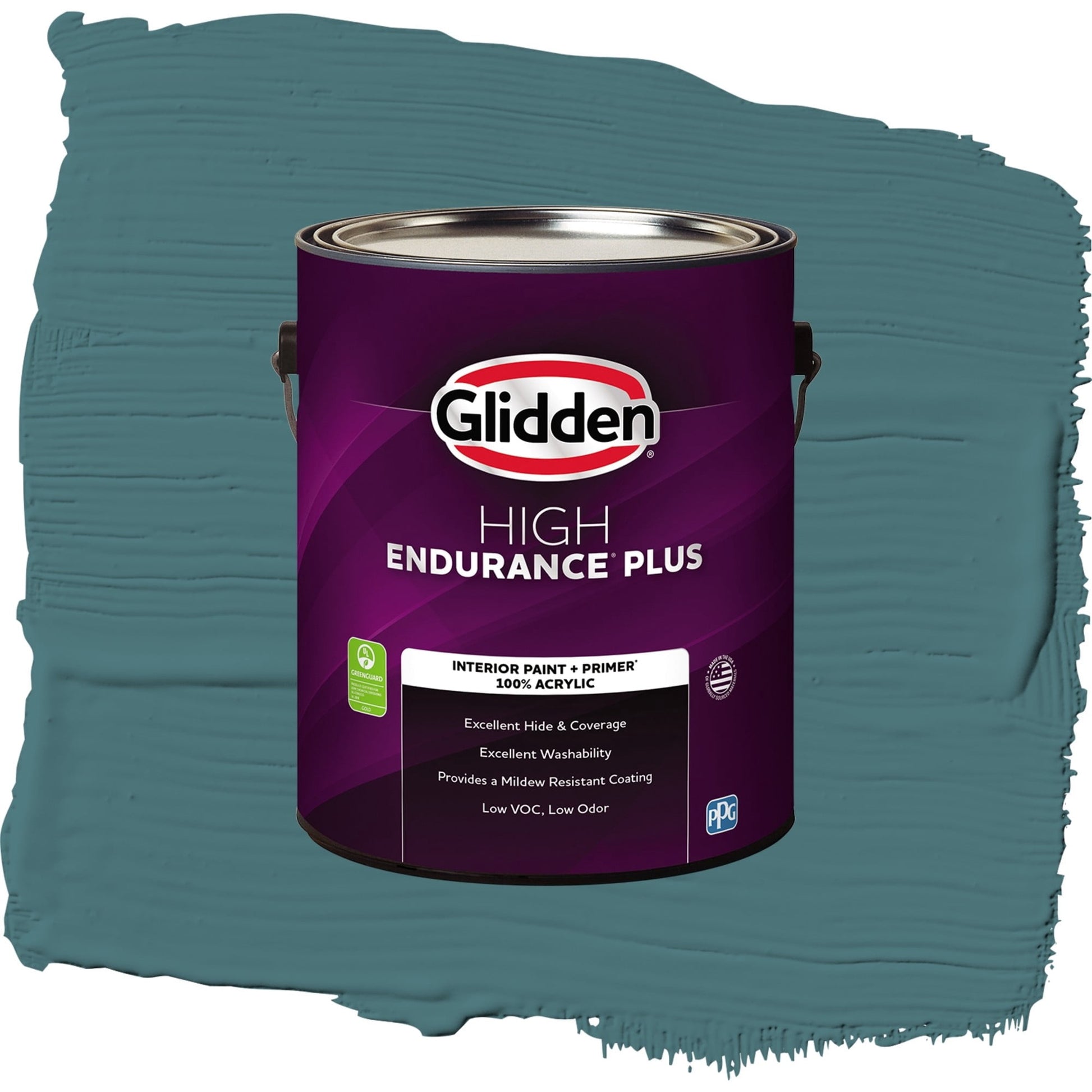 Glidden HEP Vining Ivy / Green, Flat Interior Paint with Primer, 1 Gallon