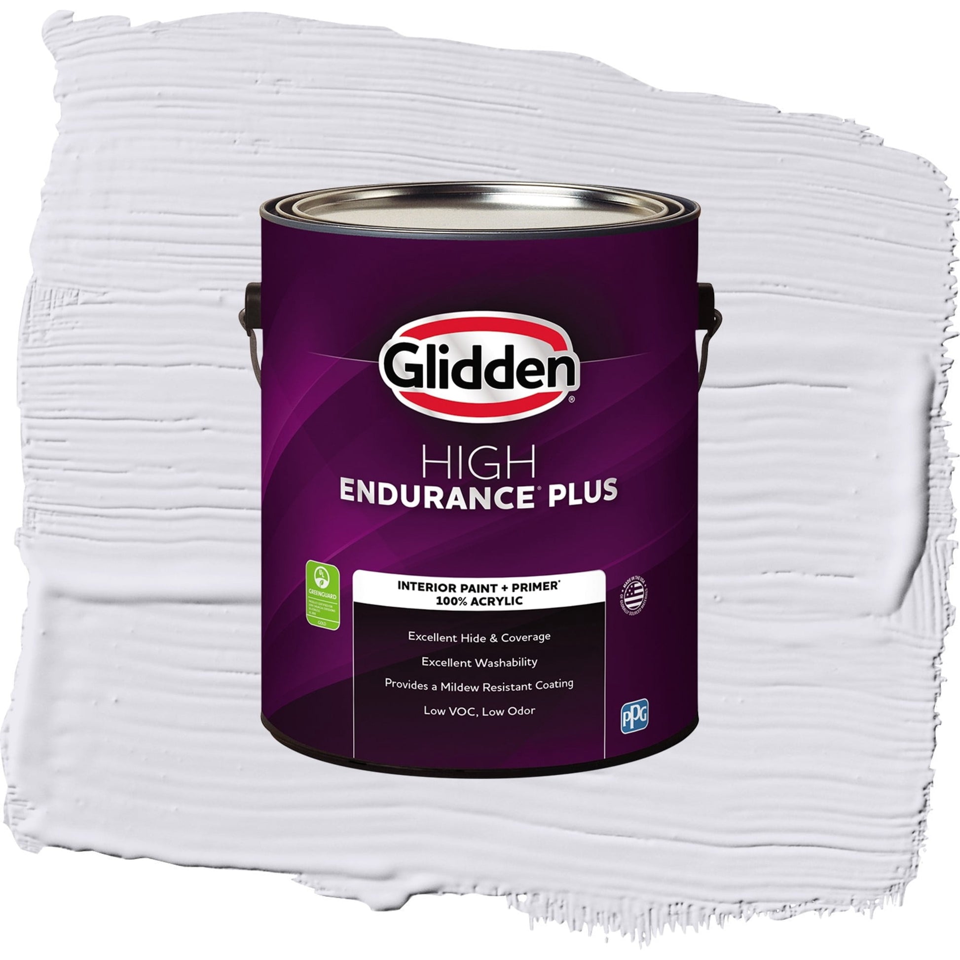 Glidden HEP Violet Echo / Purple, Flat Interior Paint with Primer, 1 Gallon