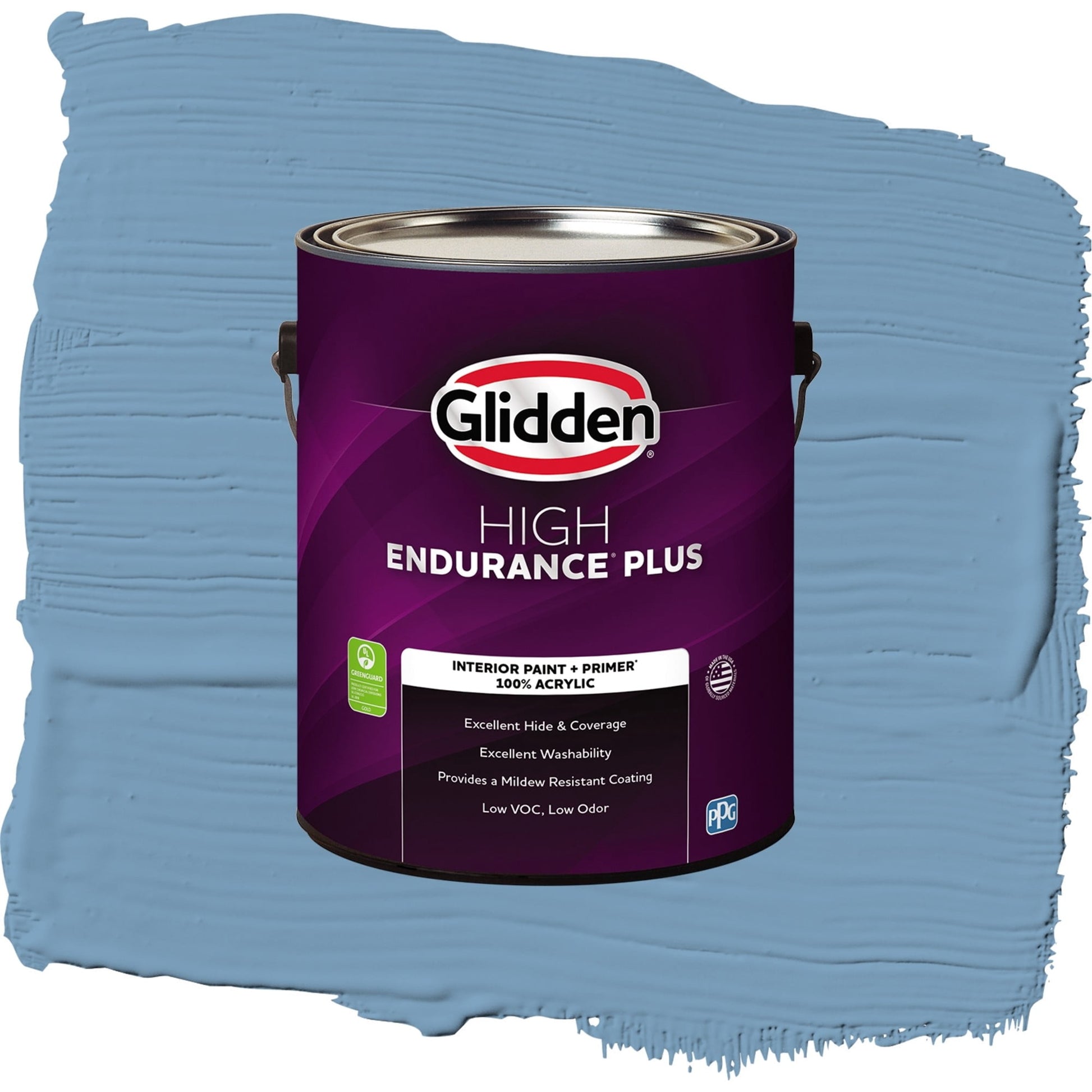 Glidden HEP Walden Pond / Blue, Semi-Gloss Interior Paint with Primer, 1 Gallon