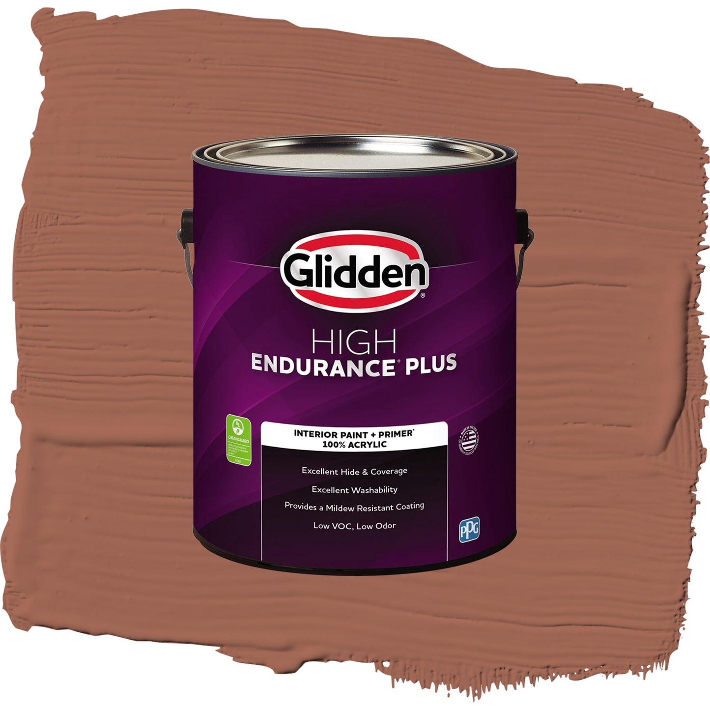 Glidden HEP Warm Up / Orange, Flat Interior Paint with Primer, 1 Gallon