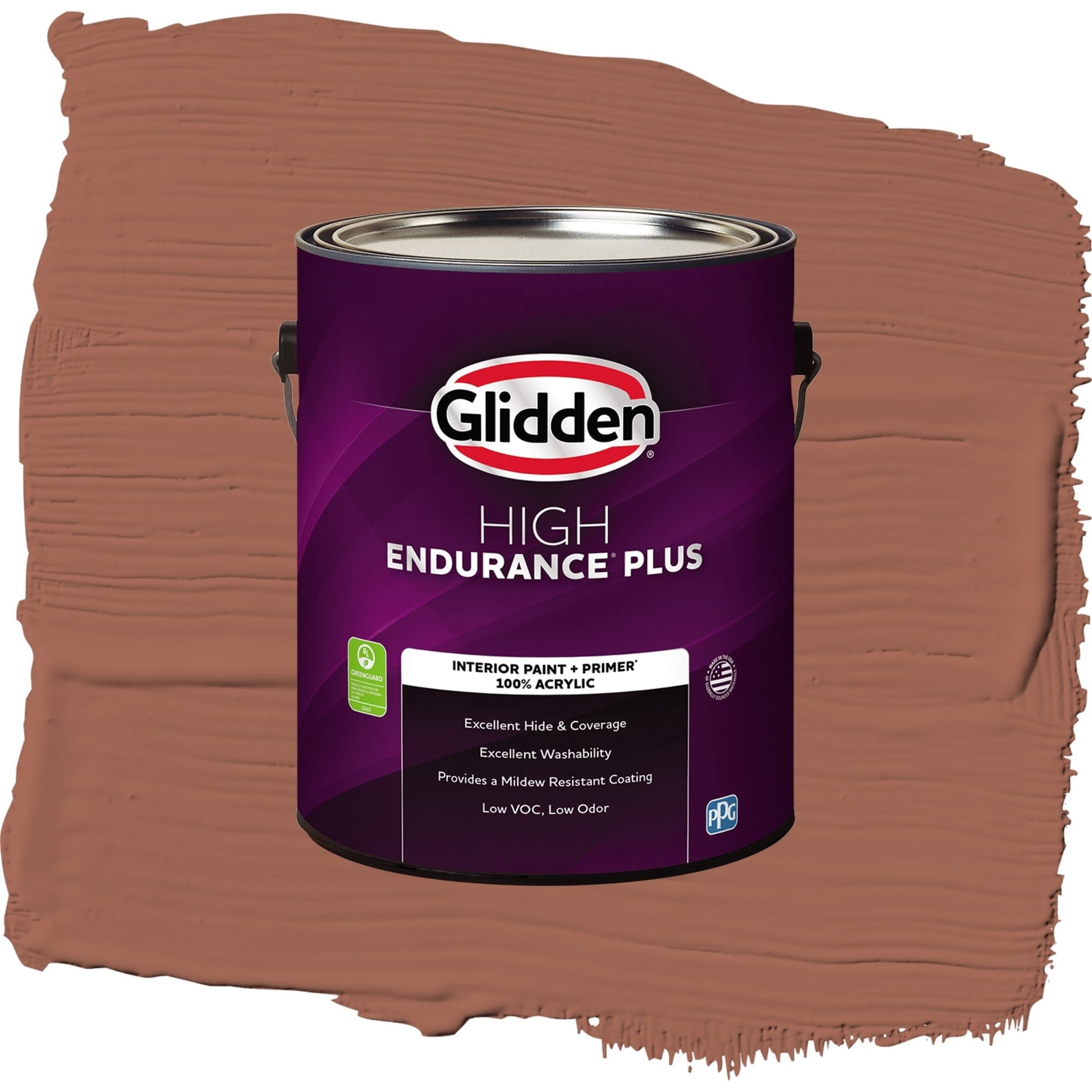 Glidden HEP Warm Up / Orange, Flat Interior Paint with Primer, 1 Gallon