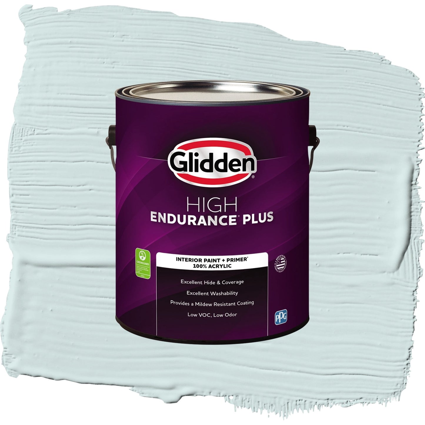 Glidden HEP Watery Blue / Aqua Semi-Gloss Interior Paint with Primer, 1 Gallon
