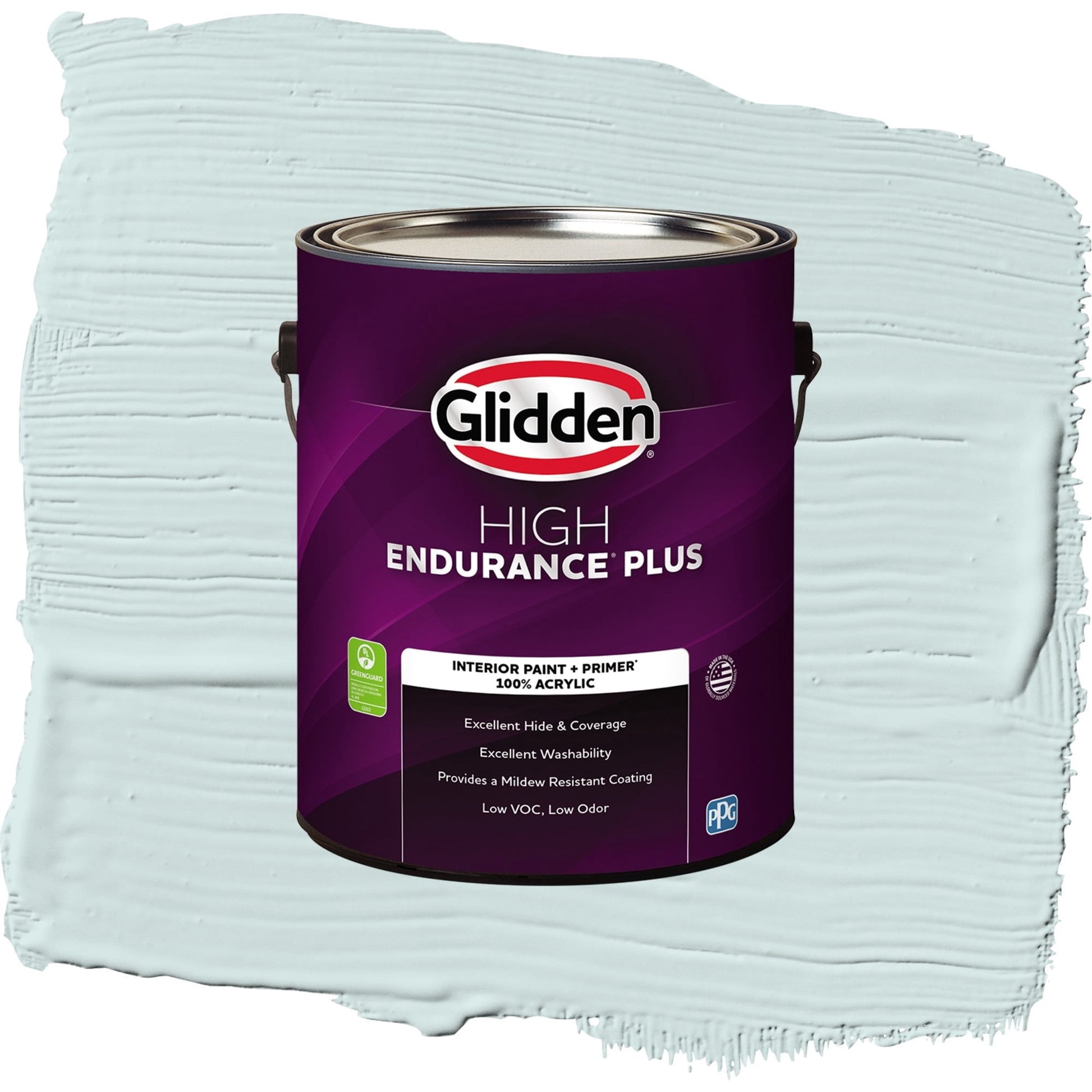 Glidden HEP Watery Blue / Aqua Semi-Gloss Interior Paint with Primer, 1 Gallon