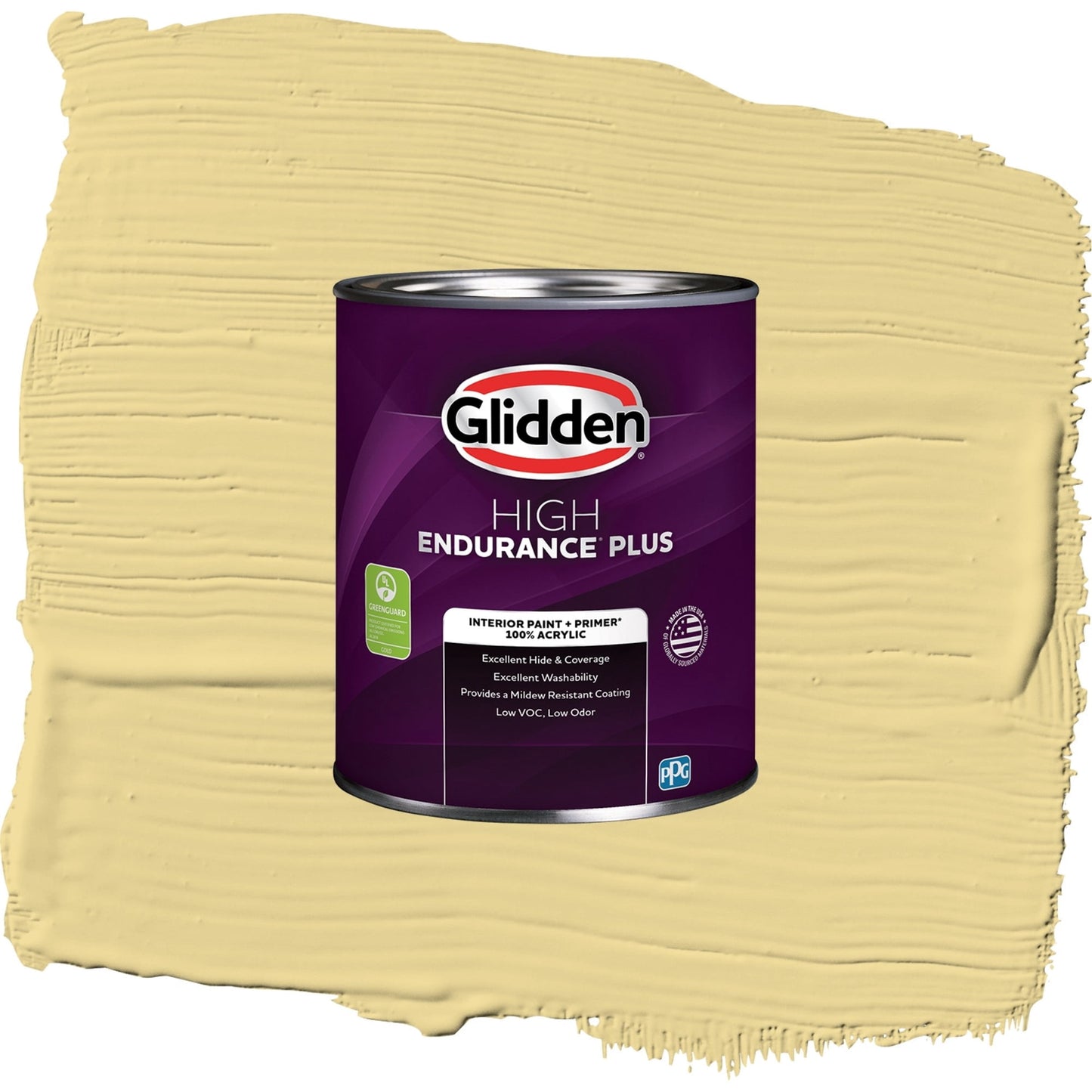 Glidden HEP Wayward Wind / Yellow, Semi-Gloss Interior Paint with Primer, 1 Quart