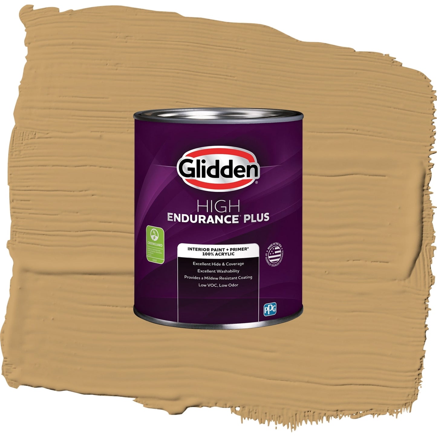 Glidden HEP Welcome Home / Yellow, Semi-Gloss Interior Paint with Primer, 1 Quart