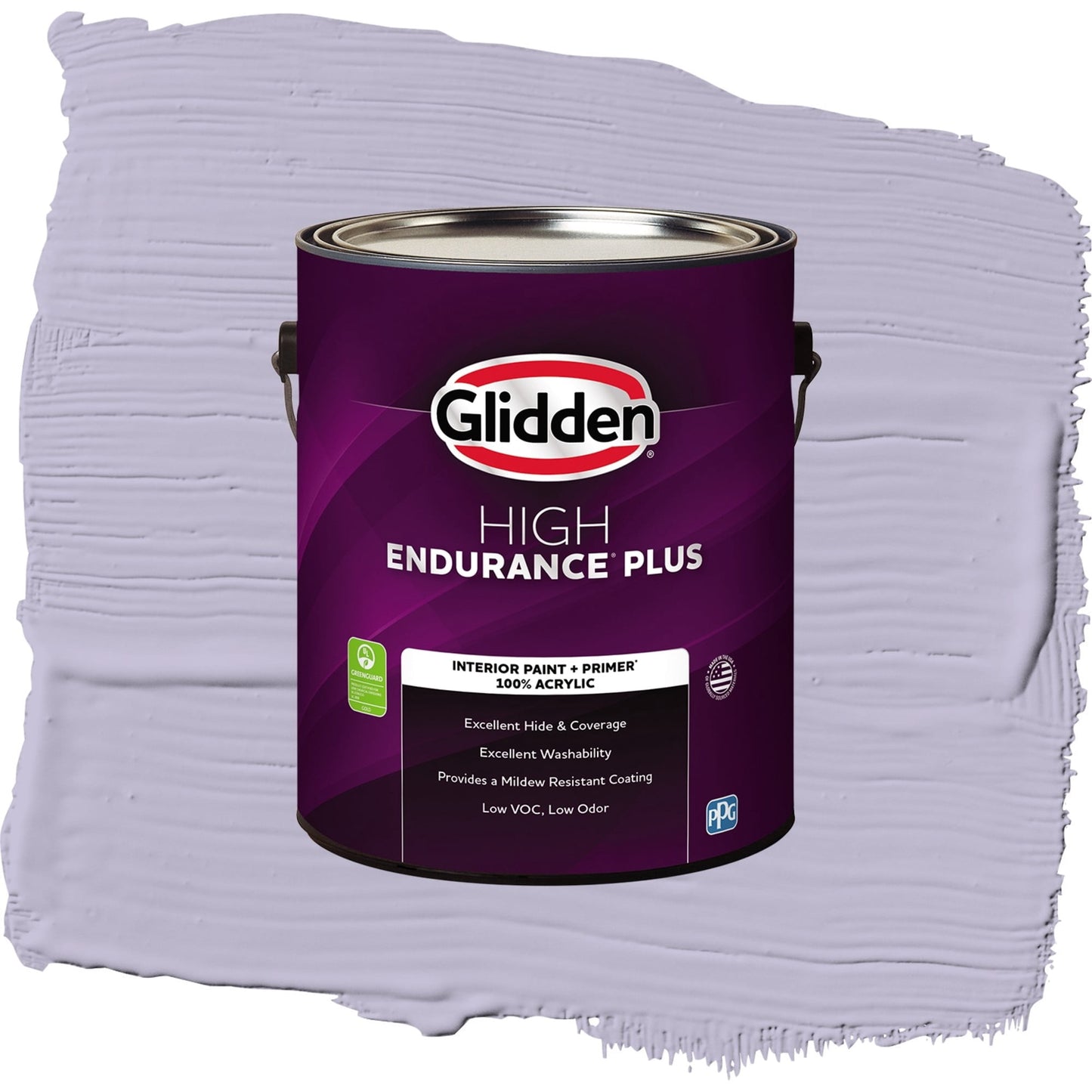 Glidden HEP Wild Lilac / Purple, Flat Interior Paint with Primer, 1 Gallon