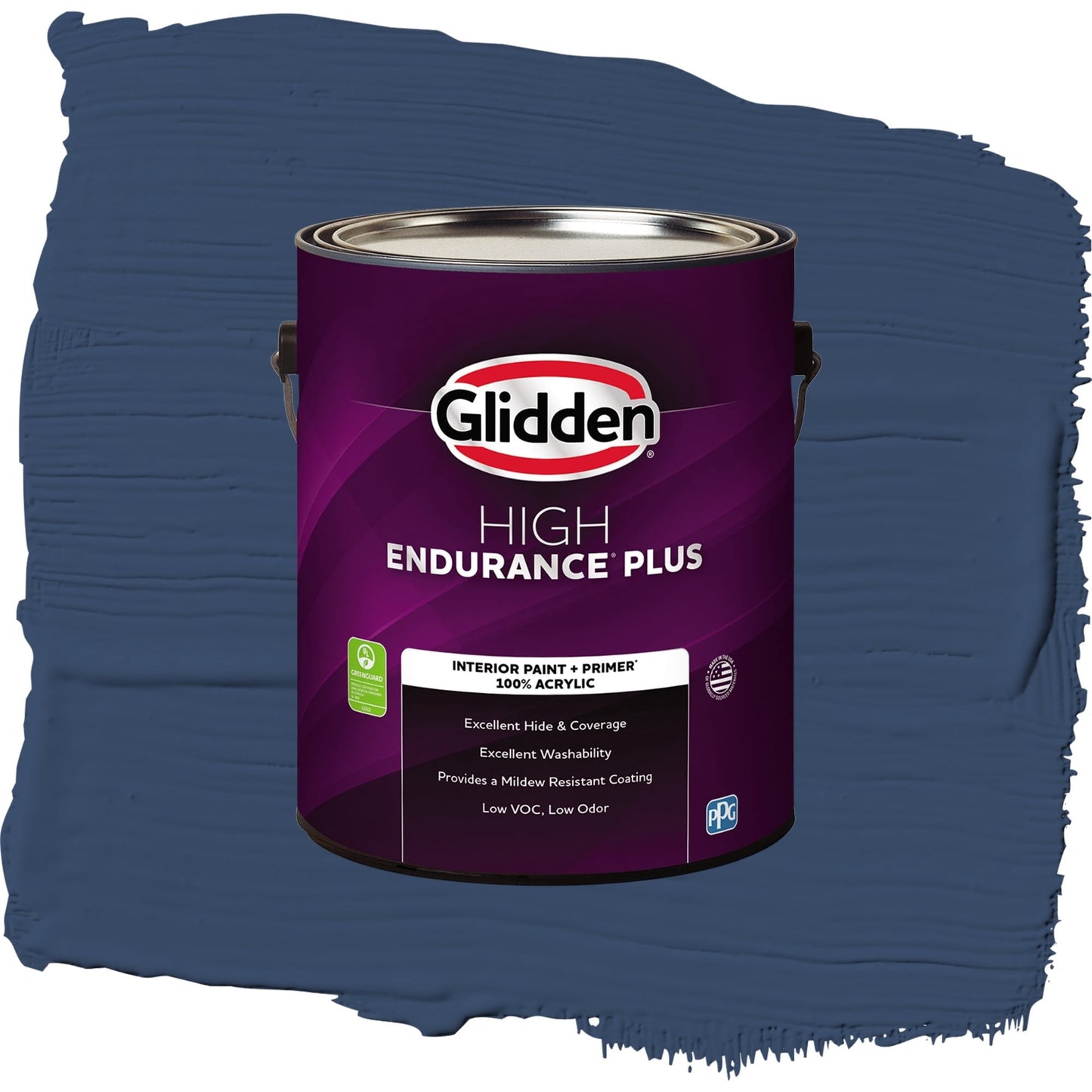Glidden HEP Annapolis Blue Flat Interior Paint with Primer, 1 Gallon