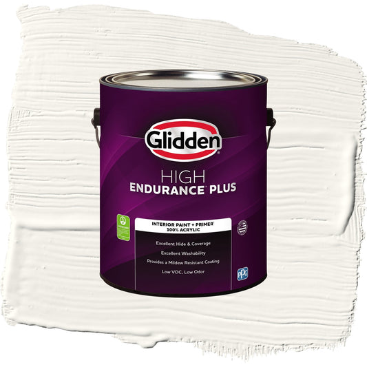 Glidden HEP Cotton Tail / Gray, Flat Interior Paint with Primer, 1 Gallon