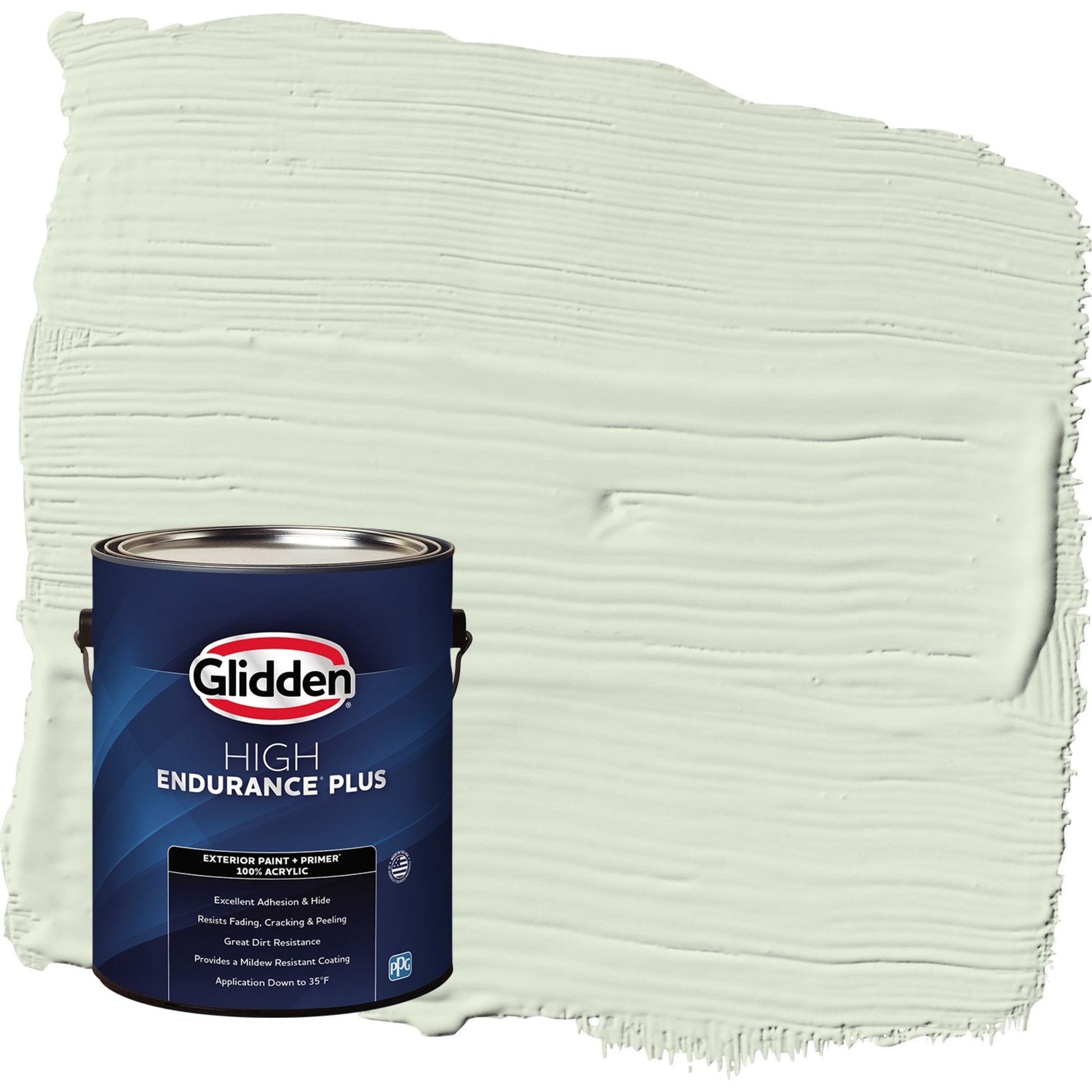 Glidden HEP Lime Spritz / Green Satin Exterior Paint with Primer, 1 Gallon