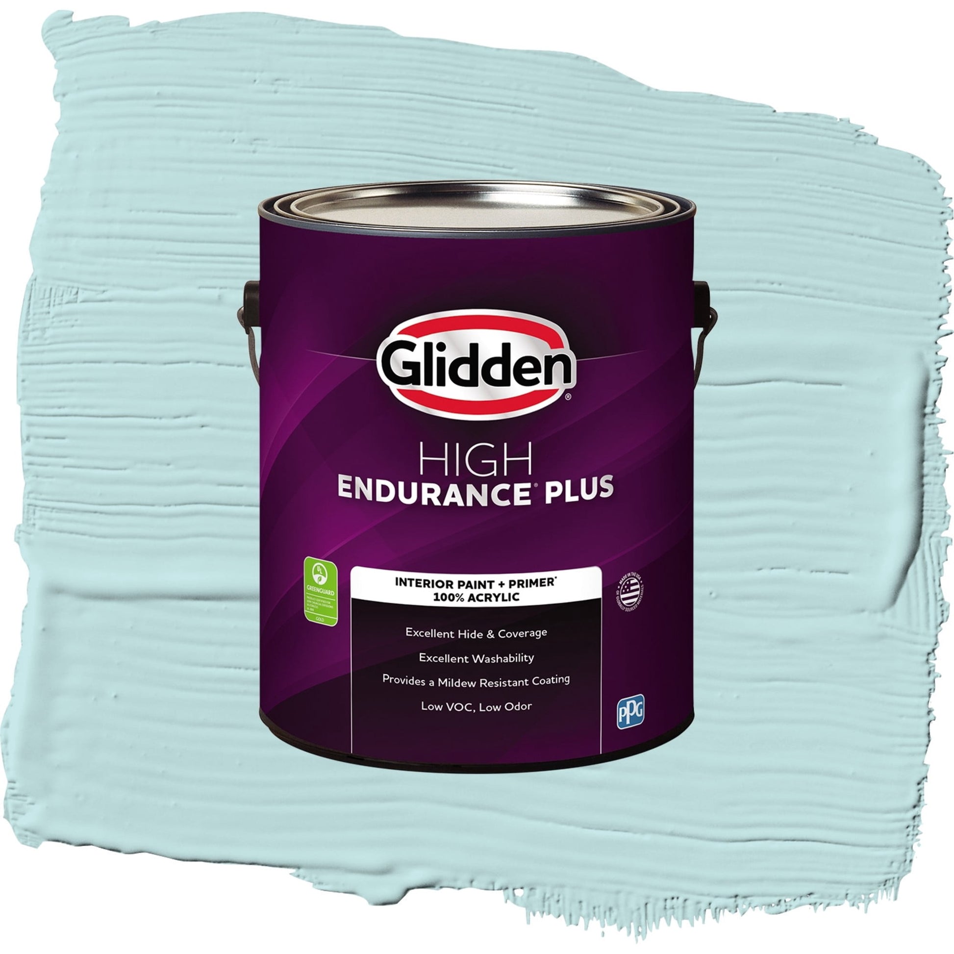Glidden HEP Misty Aqua / Blue, Eggshell Interior Paint with Primer, 1 Gallon