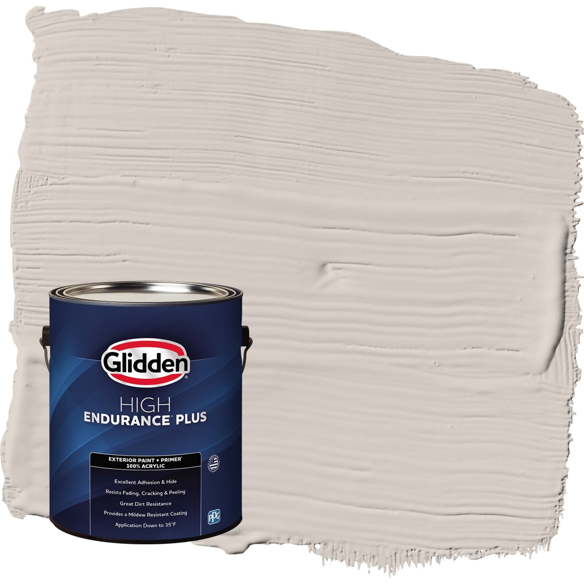 Glidden HEP My Alibi / Beige Satin Exterior Paint with Primer, 1 Gallon