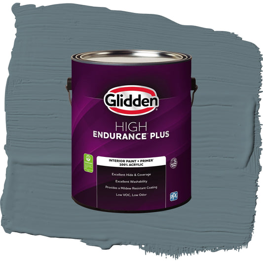 Glidden HEP Night Rendezvous / Blue, Eggshell Interior Paint with Primer, 1 Gallon